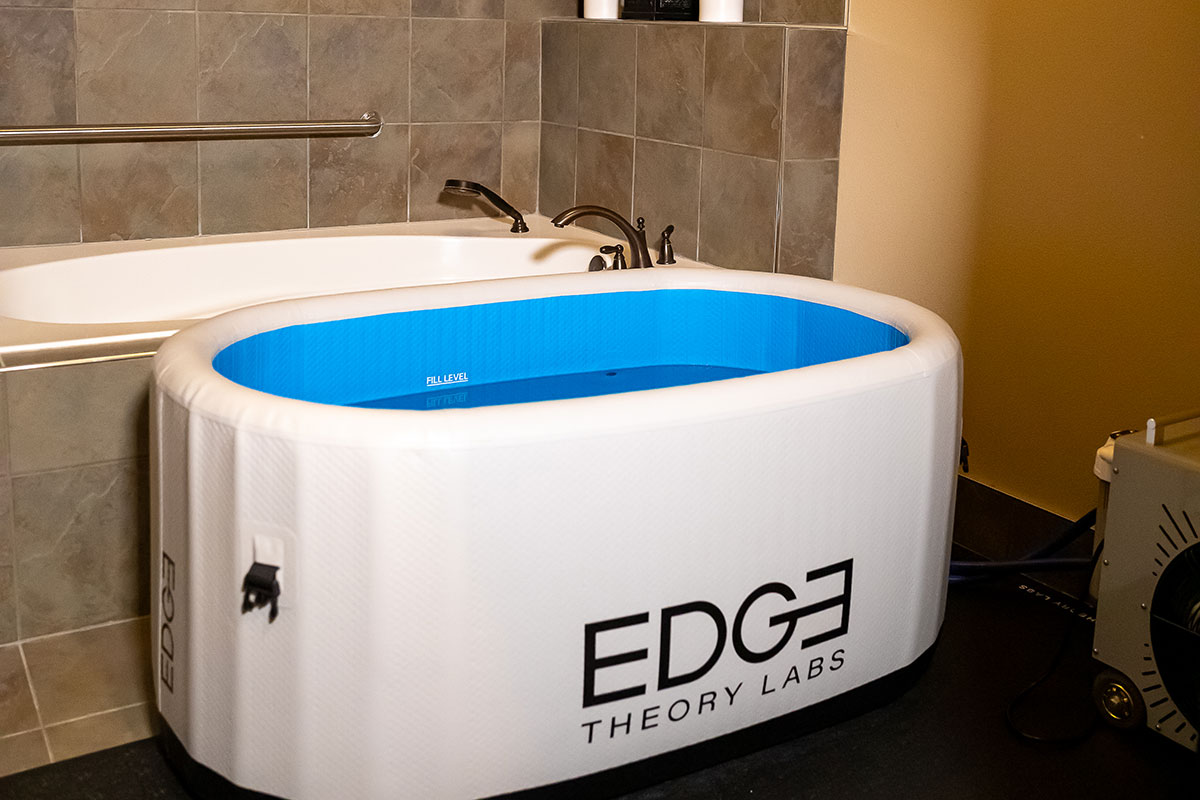 The Cold Plunge tub at Nearing Total Health